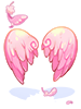 (服飾)粉紅邱比特翅膀